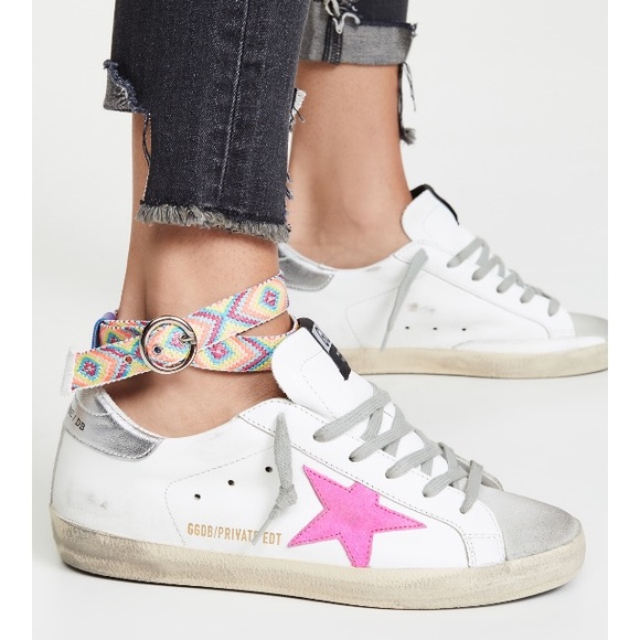 Golden Goose Superstar White/Navy/Multi sz 39 NIB - Picture 1 of 8